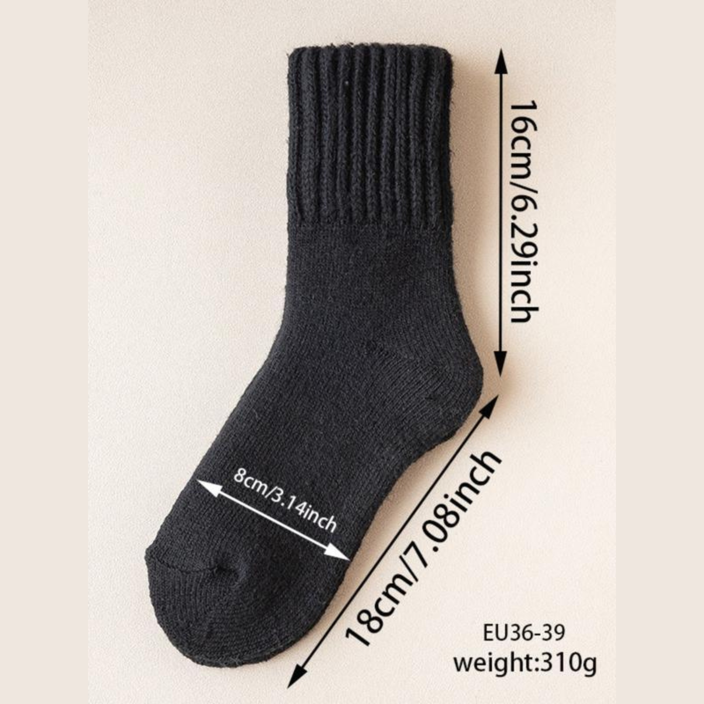 Cozy Mid Calf Wool Socks