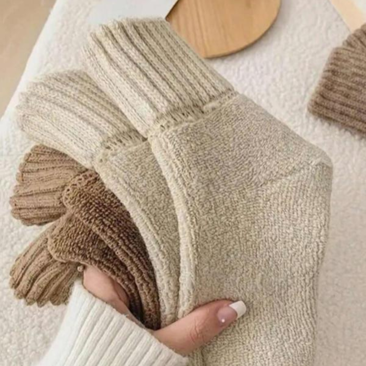 Cozy Mid Calf Wool Socks