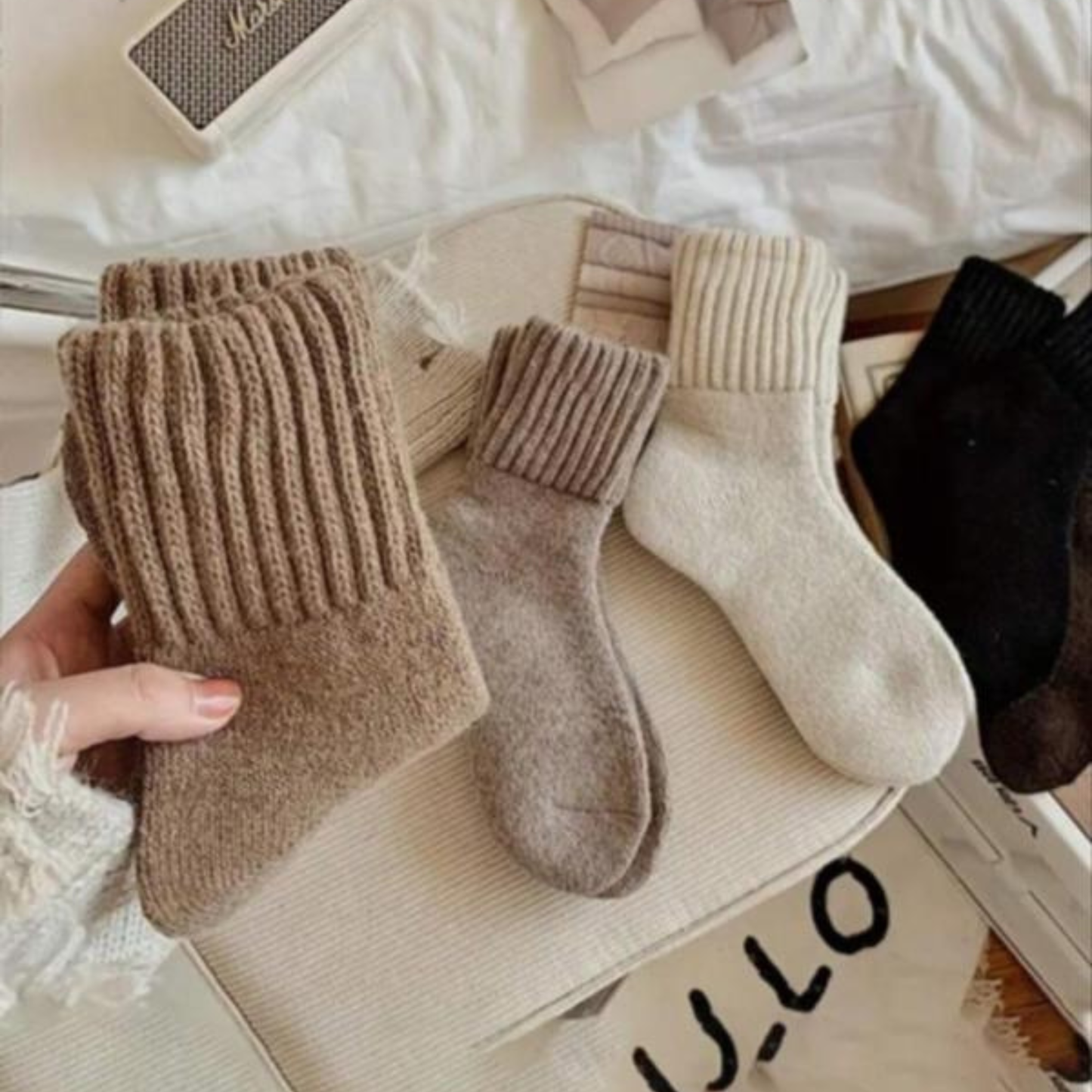 Cozy Mid Calf Wool Socks