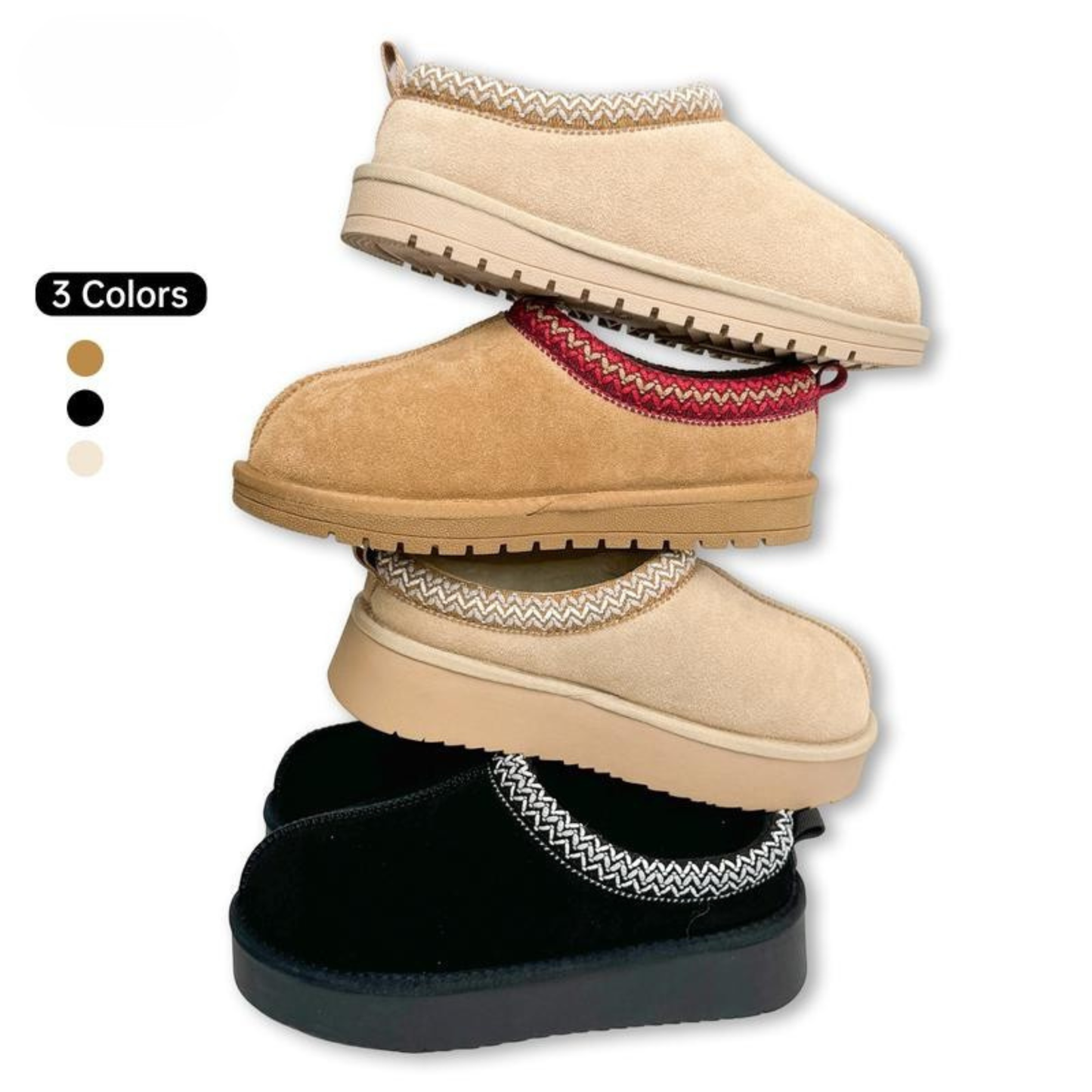 Braided Leather Outdoor Suede Slippers