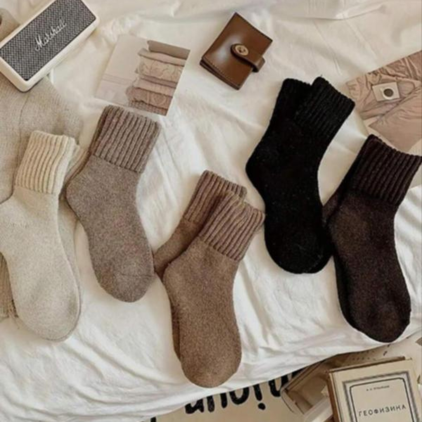 Cozy Mid Calf Wool Socks