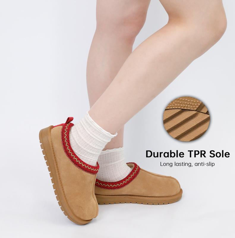 Braided Leather Outdoor Suede Slippers