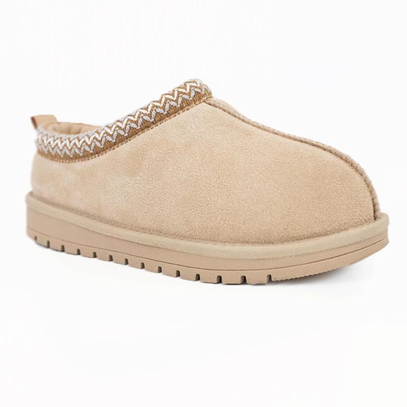 Braided Leather Outdoor Suede Slippers