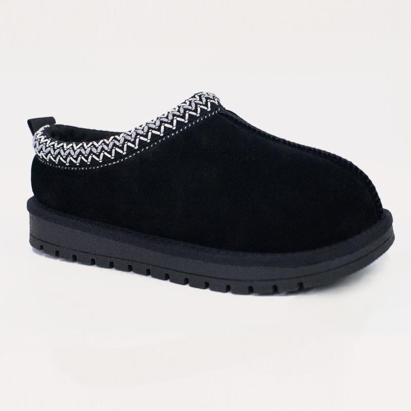 Braided Leather Outdoor Suede Slippers